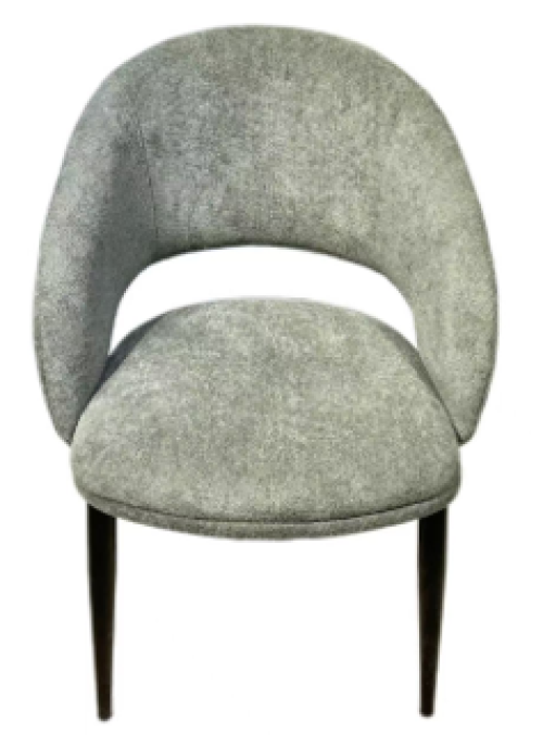 High-end luxury dining room furniture set Italian style metal veneer dining chair modern design leather dining chair