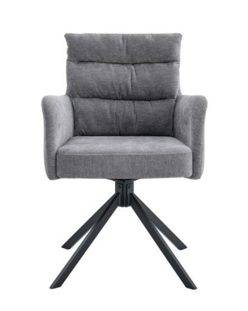 High-end luxury dining room furniture set Italian style metal veneer dining chair modern design leather dining chair