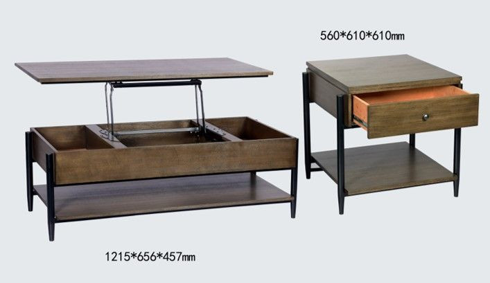 TFBHT-7017CE Height-adjustable multi-function coffee table&End table