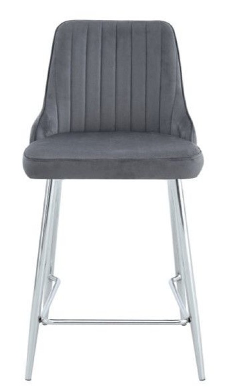 Custom luxury velvet dining bar chairs suitable for kitchen and dining room with stable base and high luxury soft seat