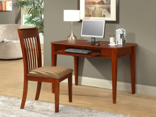 Wooden Polished Desk And Chair