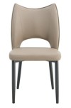 Wholesale lightweight beige thickened dining chairs with beautiful appearance
